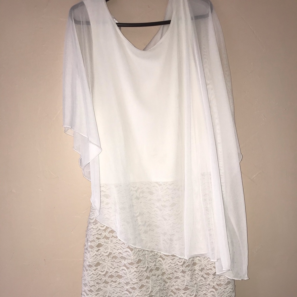 Enfocus studio white laced dress